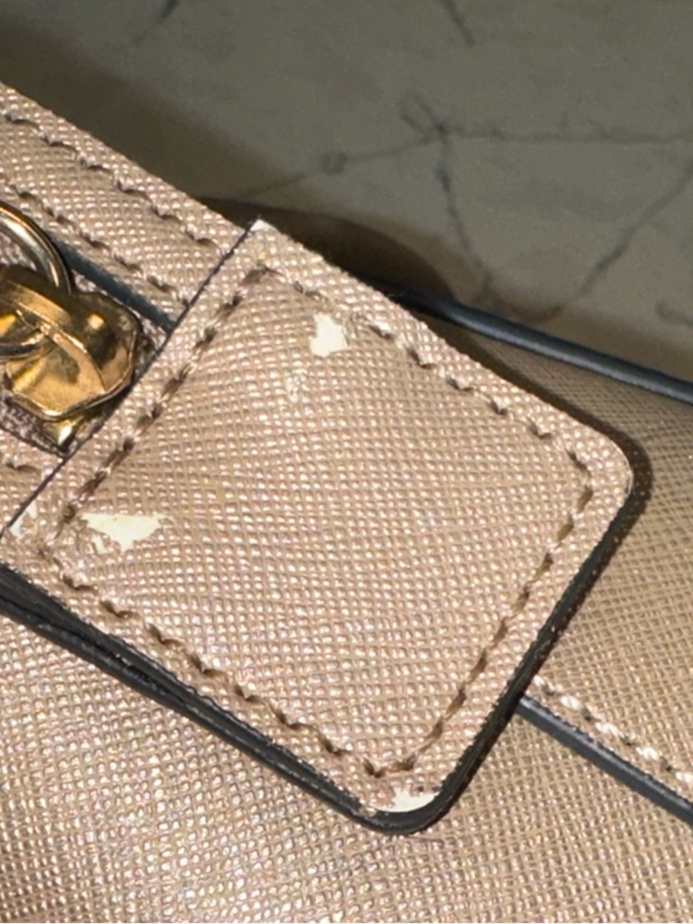 Karl Lagerfeld Paris Structured Satchel – Taupe with Gold Hardware - Picture 13 of 13